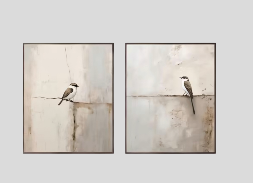 Minimalist Sparrow Art