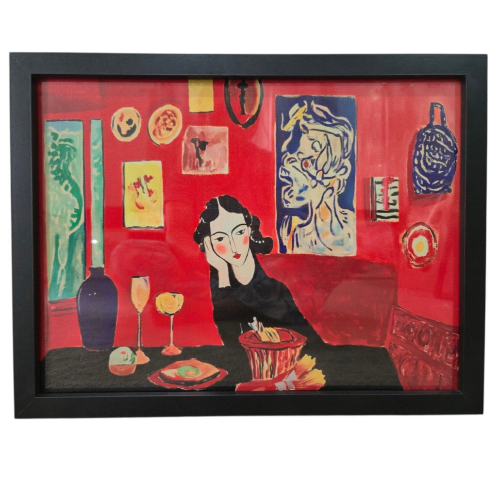Woman in a Red room